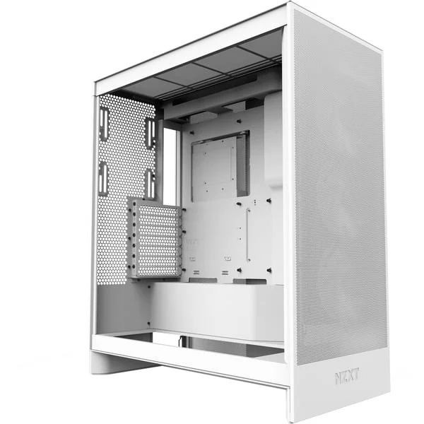 NZXT H7 Flow ( 2024 ) , Tower-Gehäuse (weiß, Tempered Glass)