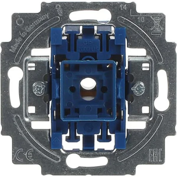 0 Wippschalter Einsatz 100er Pack Aus Wechselschaltung 10 Ampere (edelstahl, Bulk)