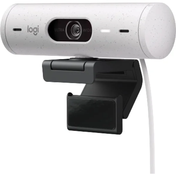 Logitech Brio 500, Webcam (weiß/schwarz, Off White)