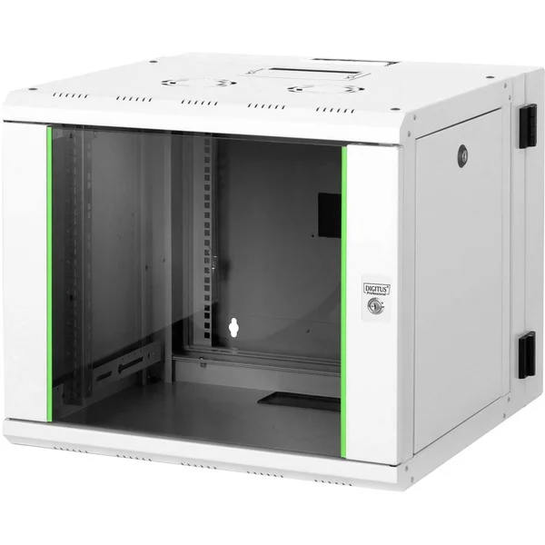 Digitus 483-mm-Wandschrank, 9 HE, IT-Schrank (hellgrau, 9 Höheneinheiten)
