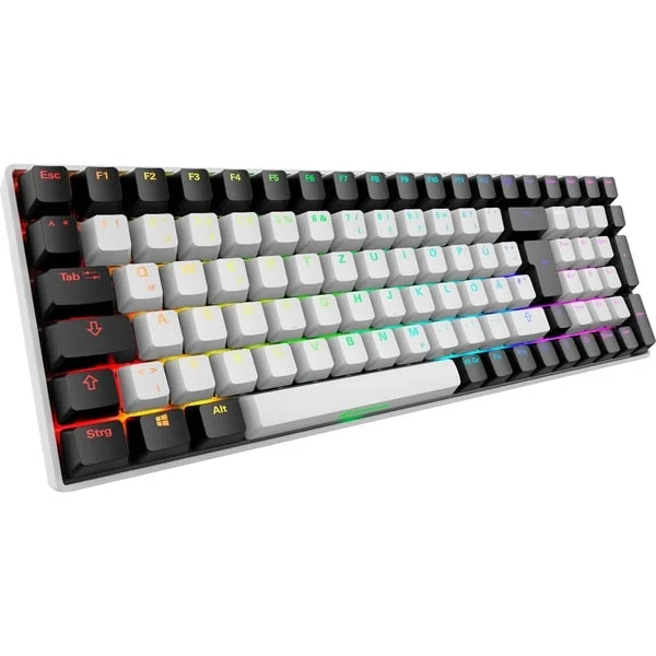 Sharkoon SKILLER SGK50 S2, Gaming-Tastatur (weiß, DE-Layout, Gateron Brown)