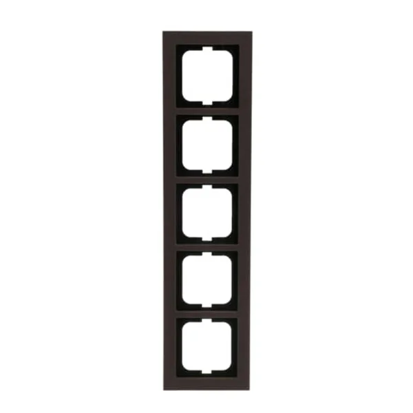0 Abdeckrahmen 5-fach, Abdeckung (braun, Retail)