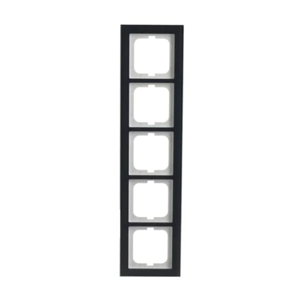 0 Abdeckrahmen 5-fach, Abdeckung (grau, Retail)