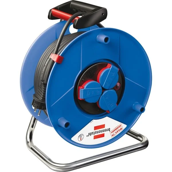 Brennenstuhl Garant IP44 Gewerbe-/ Baustellen-Kabeltrommel, 3-fach (blau/schwarz, 40 Meter)