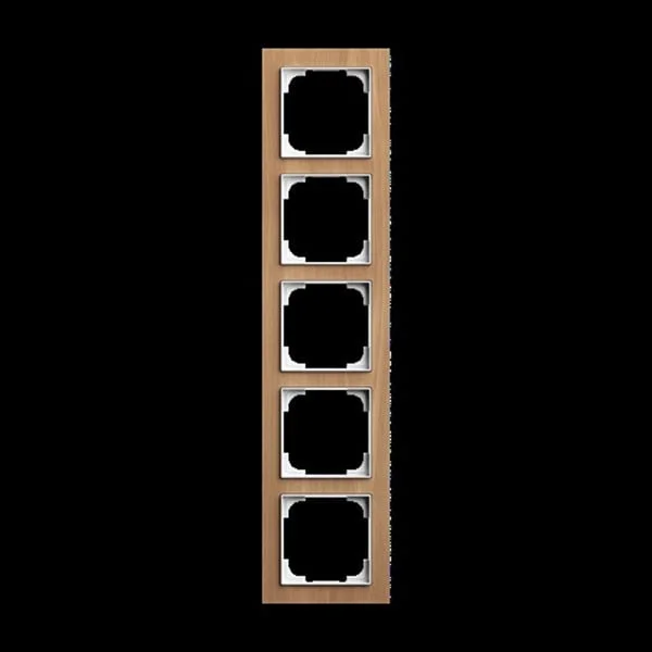 0 Abdeckrahmen 5-fach (holz, Retail)