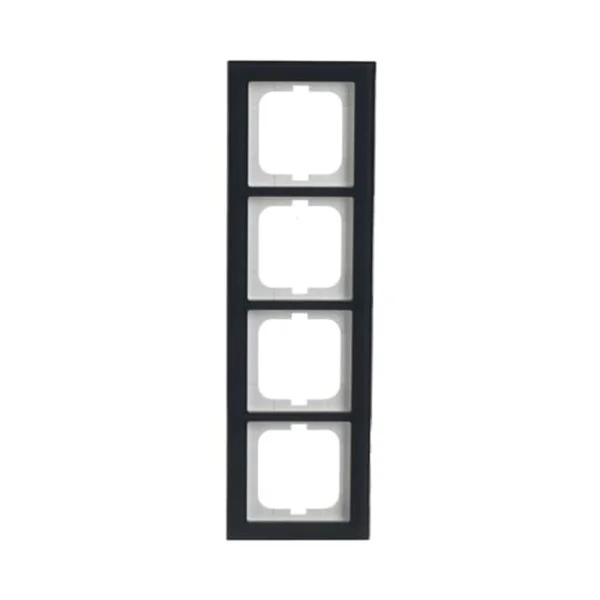 0 Abdeckrahmen 4-fach (grau, Retail)