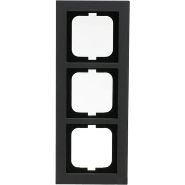 0 Abdeckrahmen 3-fach, Abdeckung (grau, Retail)