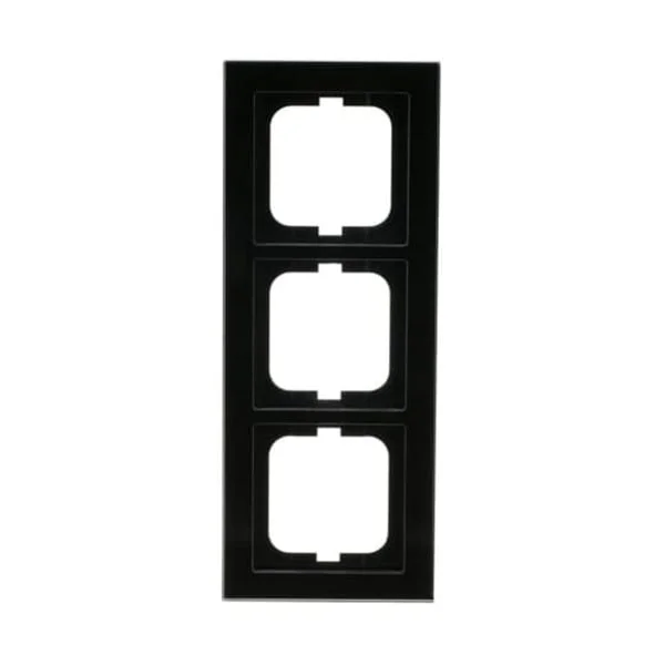 0 Abdeckrahmen 3-fach, Abdeckung (schwarz, Retail)