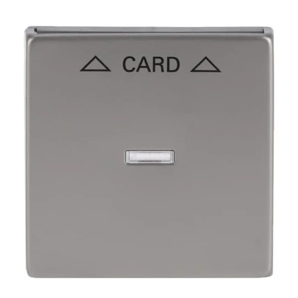 0 Zentralscheibe für Cardschalter, Abdeckung (edelstahl, Retail)