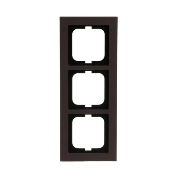 0 Abdeckrahmen 3-fach, Abdeckung (braun, Retail)