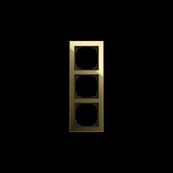 0 Abdeckrahmen dreifach, Abdeckung (gold, Retail)