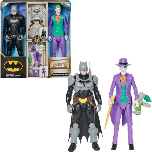 Spin Master Batman Adventures - Batman vs The Joker, Spielfigur (2er Set, 30 cm)