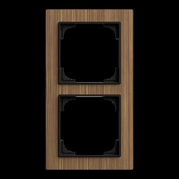 0 Abdeckrahmen zwei fach (holz, Retail)