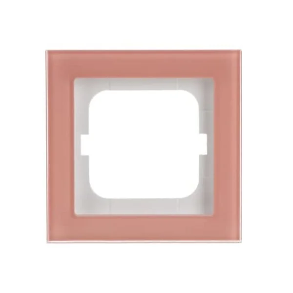 0 Abdeckrahmen 1-fach, Abdeckung (rosa, Retail)