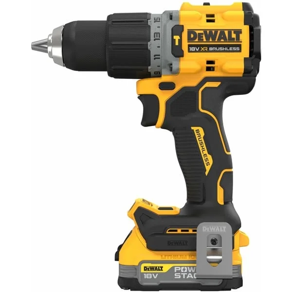 DEWALT Akku-Schlagbohrschrauber DCD805E2T, 18 Volt (gelb/schwarz, 2x POWERSTACK Li-Ion-Akku 1,7 Ah, in T STAK Box)