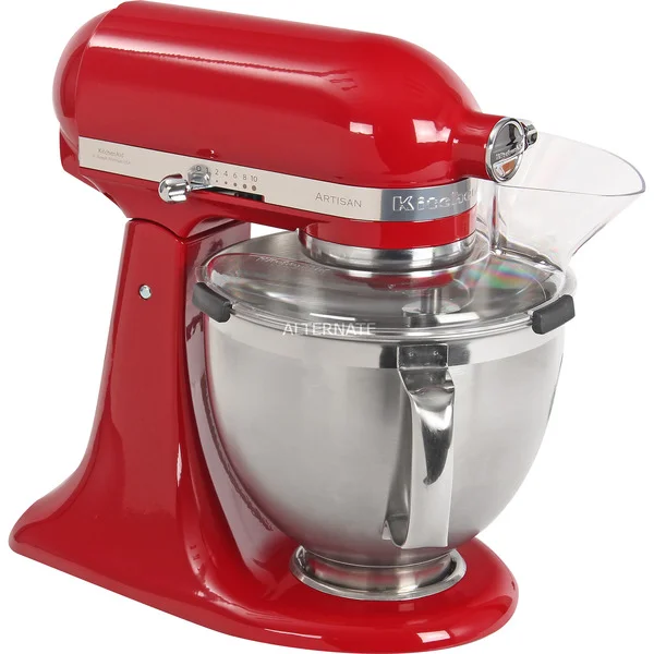 KitchenAid Artisan Premium 5KSM185PSEER Empire-Rot, Küchenmaschine (rot, 300 Watt)