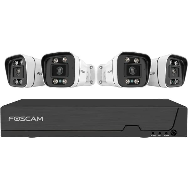 Foscam FNA 108 E B4 2T, Set (schwarz/weiß, FNA108E 8-Kanal NVR, 4x V8EP Kamera)