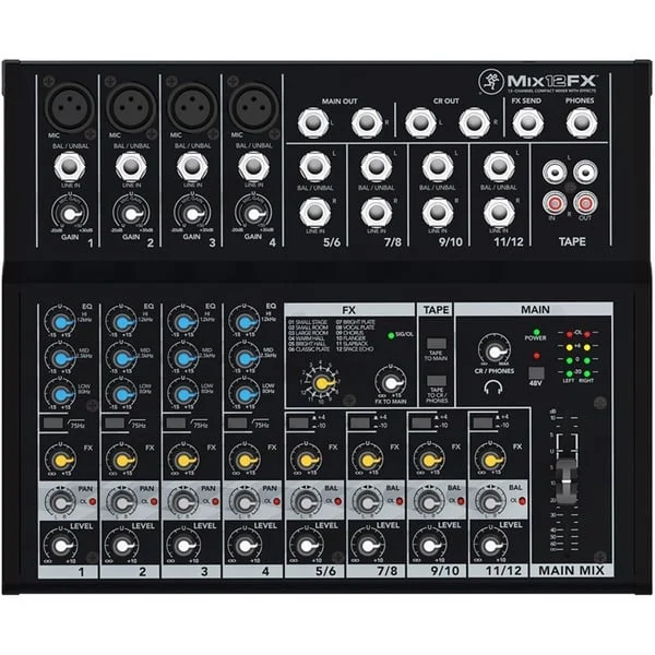 MACKIE Mix12FX, Mischpult (schwarz)