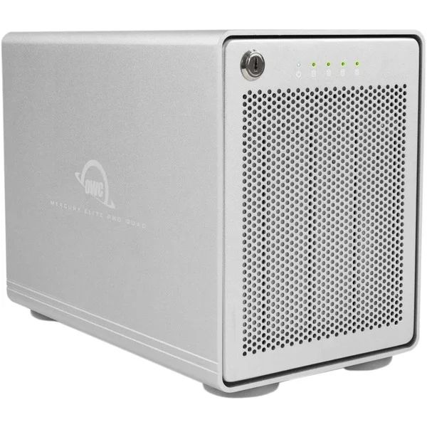 OWC Mercury Elite Pro Quad, Laufwerksgehäuse (silber, USB 3.2 Gen 2, RAID Ready)
