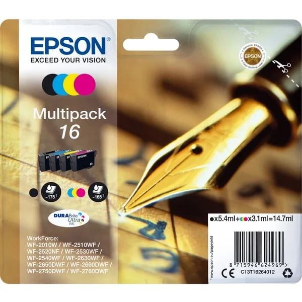 Epson Tinte Multipack 16 (C13T16264012) (DURABrite)