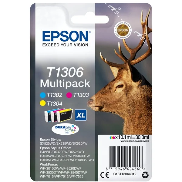 Epson Tinte Multipack T1306XL (C13T13064012) (DURABrite)