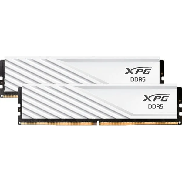 ADATA DIMM 32 GB DDR5-6400 (2x 16 GB) Dual-Kit, Arbeitsspeicher (weiß, AX5U6400C3216G-DTLABWH, XPG Lancer Blade, INTEL XMP, AMD EXPO)