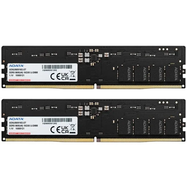 ADATA DIMM 32 GB DDR5-5600 (2x 16 GB) Dual-Kit, Arbeitsspeicher (AD5U560016G-DT, Premier Tray, INTEL XMP)