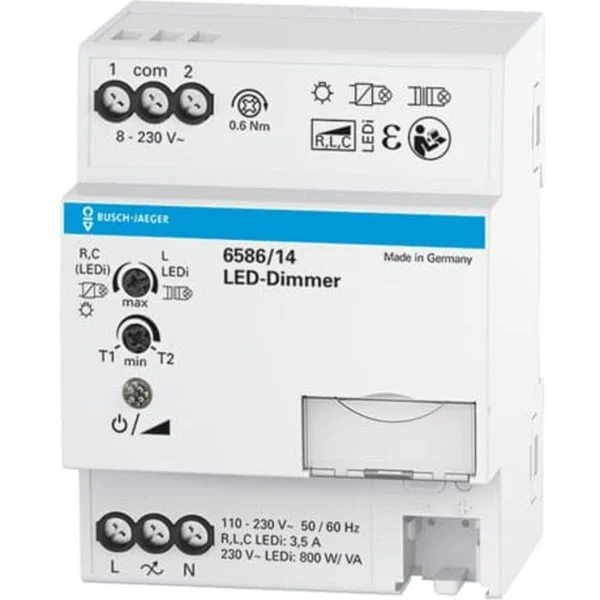 0 Tastdimmer mit Vor-Ort-Bedienung 6586/14 (grau, Retail)