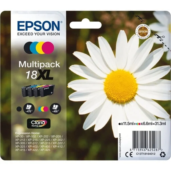 Epson Tinte Multipack 18XL (C13T18164012) (Claria Home)