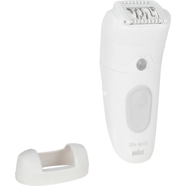 Braun Silk-épil 5-011, Epiliergerät (weiß/silber, incl. Aufbewahrungsbeutel, Massageaufsatz)