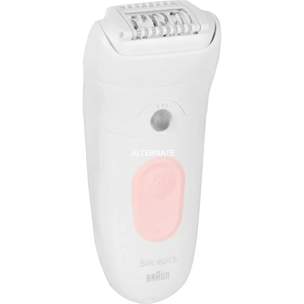 Braun Silk-épil 5-000, Epiliergerät (weiß/rosa, incl. Reinigungsbürste)