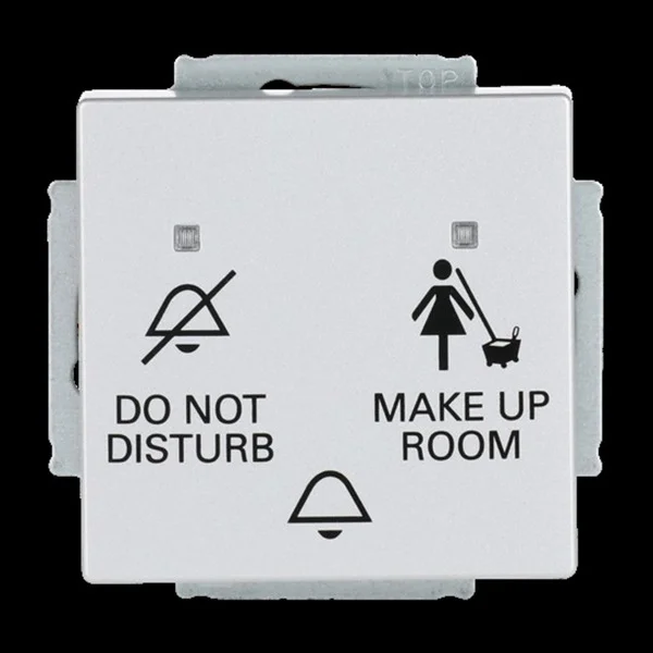 Busch-Jaeger Klingeltaster Einschalteinrichtung Do Not Disturb Make Up Room (aluminium, Retail)