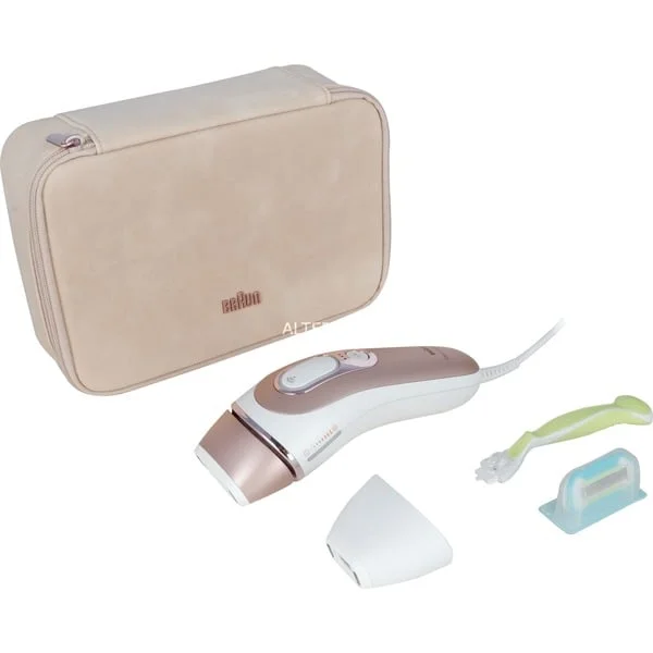 Braun Skin i-expert IPL PL7147, Haarentferner (weiß/roségold, inkl. Tasche + 2 Aufsätze + Venus Extra Smooth)