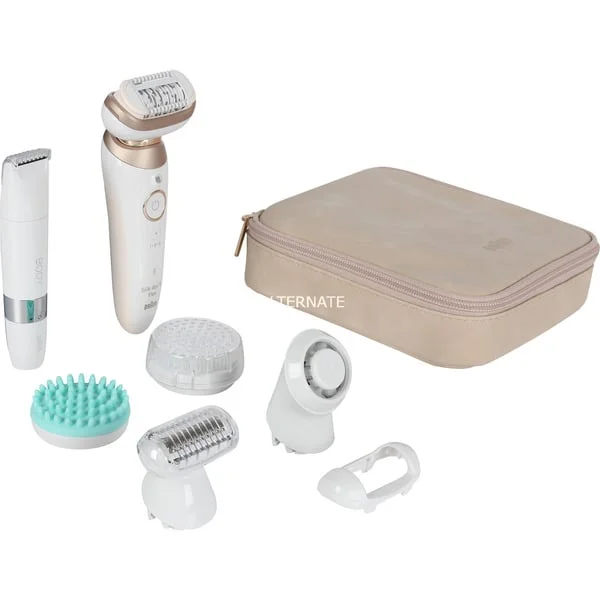 Braun Silk·épil 9 SkinSpa Flex 9-481 3D SensoSmart, Epiliergerät (weiß/roségold)