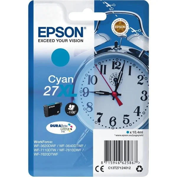 Epson Tinte cyan 27XL (C13T27124012) (DURABrite Ultra)