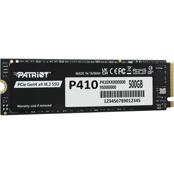 Patriot P410 500 GB, SSD (PCIe 4.0 x4, NVMe 1.4, M.2 2280)