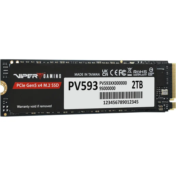 Patriot VIPER PV593 2 TB, SSD (PCIe 5.0 x4, NVMe 2.0, M.2 2280)