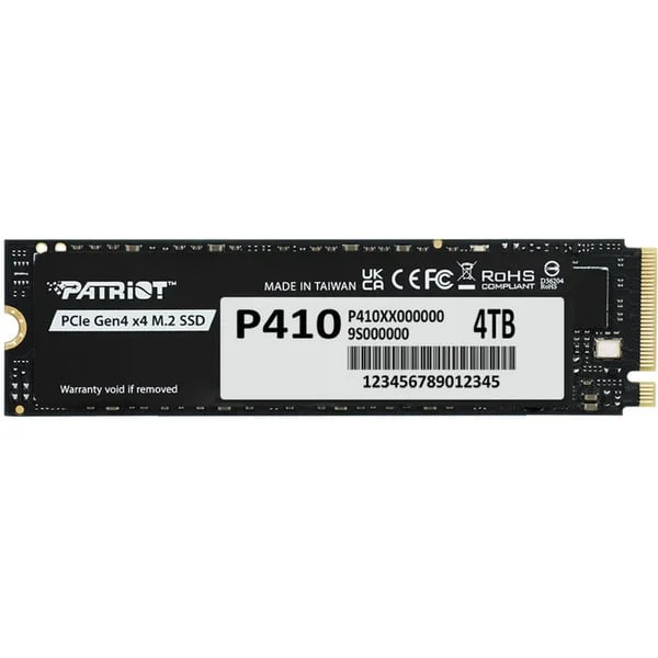 Patriot P410 4 TB, SSD (PCIe 4.0 x4, NVMe 1.4, M.2 2280)