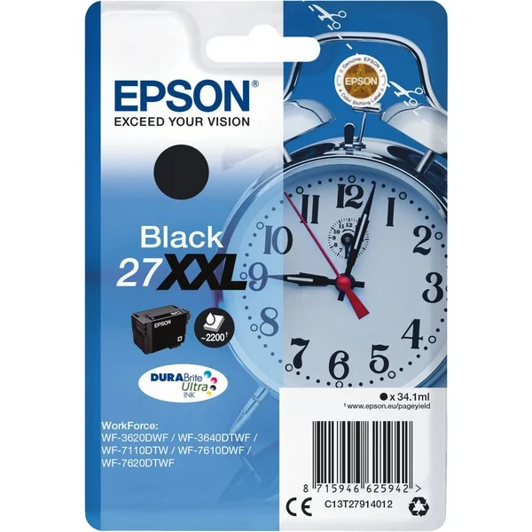 Epson Tinte schwarz 27XXL (C13T27914012) (DURABrite)