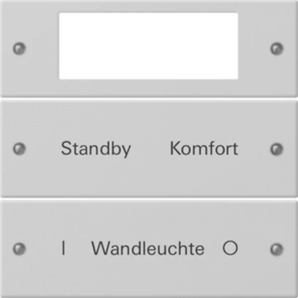 Gira Wippenset zweifach Plus beschreibbar lackiert (grau, Retail)