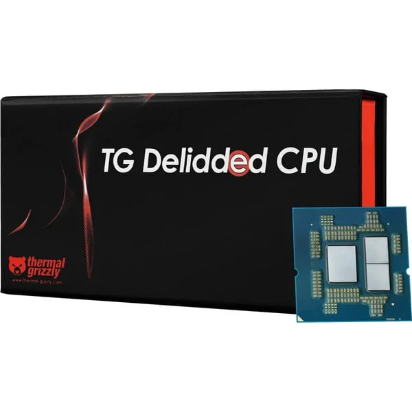 Thermal Grizzly Delidded AMD Ryzen™ 7 9800X3D, Prozessor (Boxed-Version, Delidded, für Direct-Die-Kühlkörper)