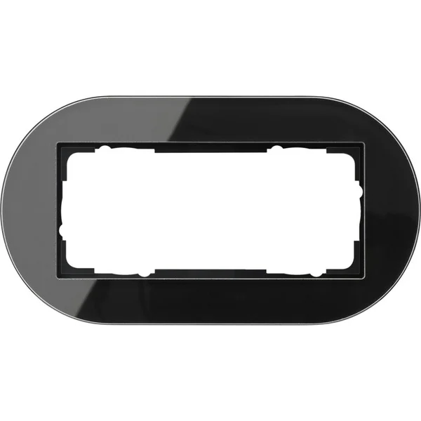 Gira Abdeckrahmen zweifach (schwarz, Retail)