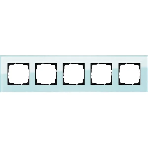 Gira Abdeckrahmen 5-fach Glas (mint, Retail)