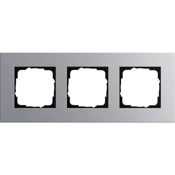 Gira Abdeckrahmen 3-fach, Abdeckung (aluminium, Retail)