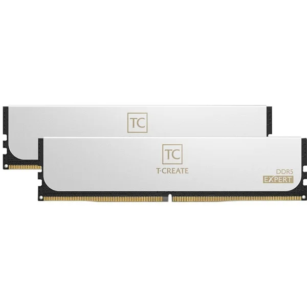 Team Group DIMM 64 GB DDR5-6400 (2x 32 GB) Dual-Kit, Arbeitsspeicher (weiß, CTCWD564G6400HC34BDC01, T-CREATE EXPERT, AMD EXPO)