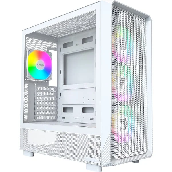 Montech X5 , Tower-Gehäuse (weiß, Tempered Glass)