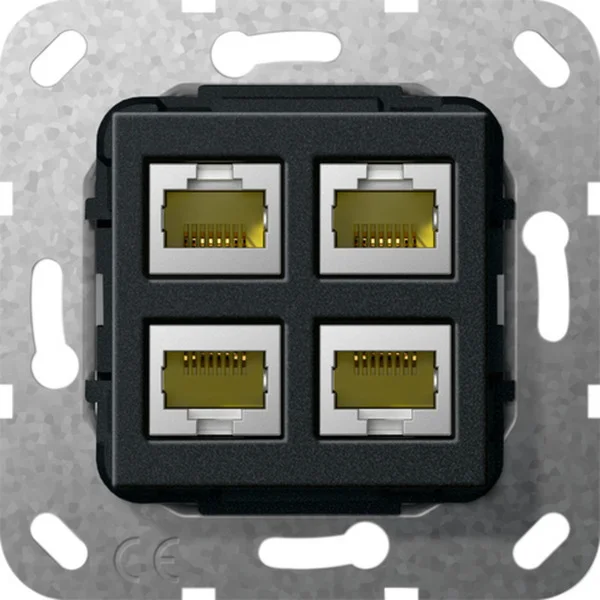 Gira Modular Jack RJ45 Kategorie 6A vierfach (Retail)