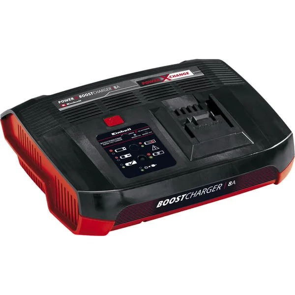 EINHELL Power-X-Change Ladegerät Power X-Boostcharger 8A (schwarz/rot)