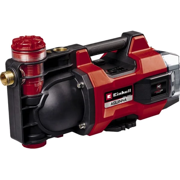 EINHELL Akku-Gartenpumpe AQUINNA 36/38 F LED, 36Volt (2x18V) (rot/schwarz, ohne Akku und Ladegerät)