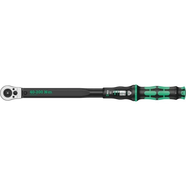 Wera Drehmomentschlüssel Click-Torque C 3 Push R/L (schwarz/grün, Abtrieb 1/2")